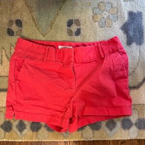 LOFT Riviera shorts size 10, coral red